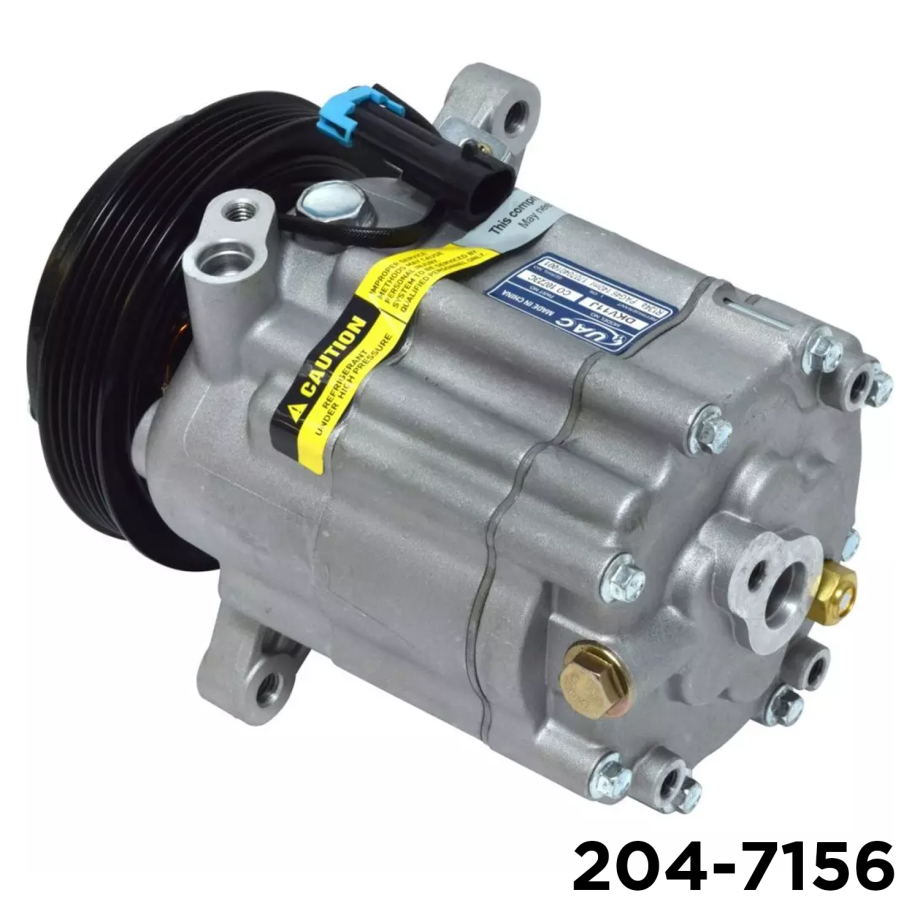 AFTERMARKET DCV11A A/C COMPRESSOR WITH 5 POLY CLUTCH 12V