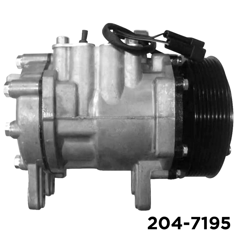 OEM C171 A/C COMPRESSOR WITH 8 POLY CLUTCH 12V
