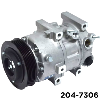 AFTERMARKET VS16E A/C COMPRESSOR WITH 6 POLY CLUTCH 12V