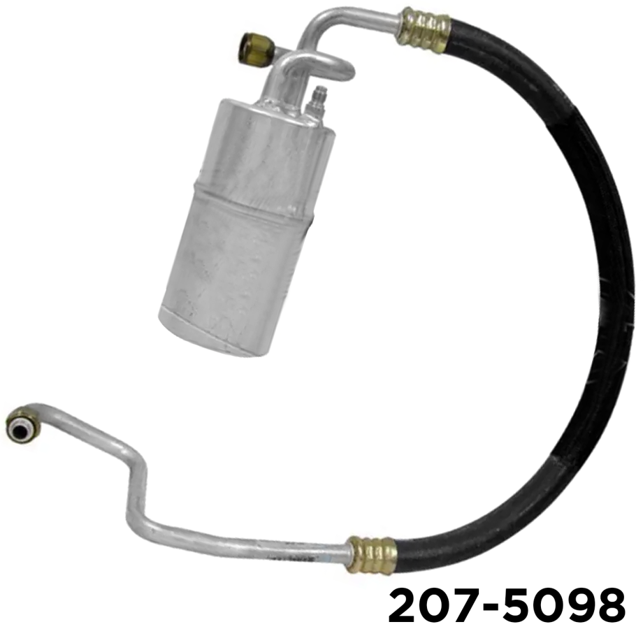AFTERMARKET A/C RECEIVER DRIER WITH HOSE ASSEMBLY