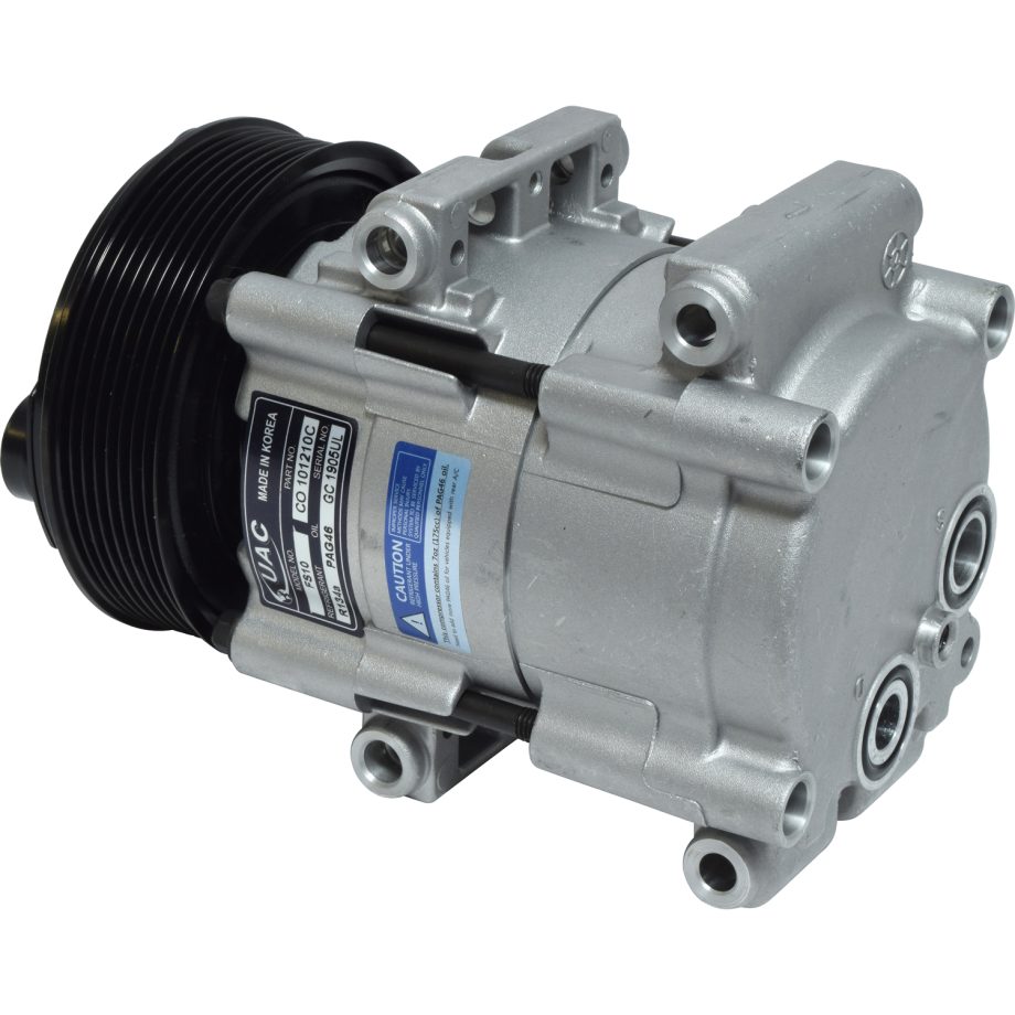 NEW AFTERMARKET FS10 A/C COMPRESSOR WITH 8 POLY CLUTCH 12V
