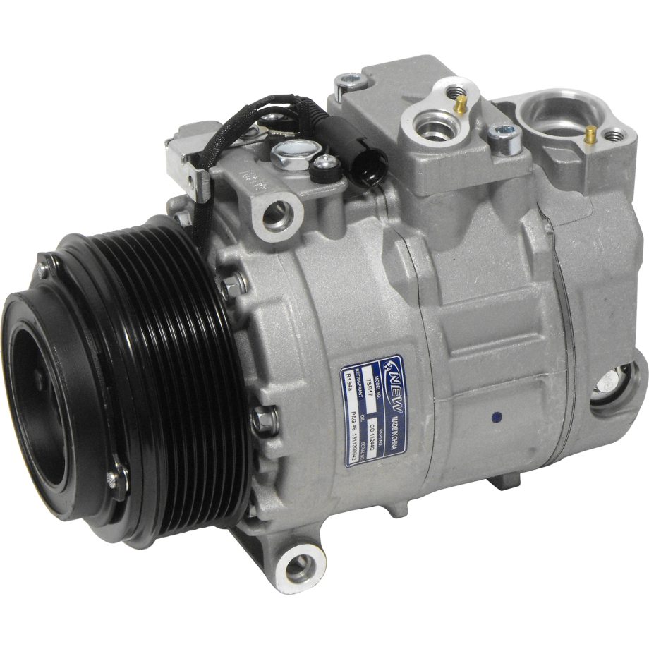 NEW AFTERMARKET 7SBU16C A/C COMPRESSOR WITH 8 POLY CLUTCH 12V