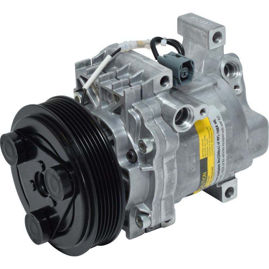 NEW AFTERMARKET PANASONIC A/C COMPRESSOR WITH 6 POLY CLUTCH 12V