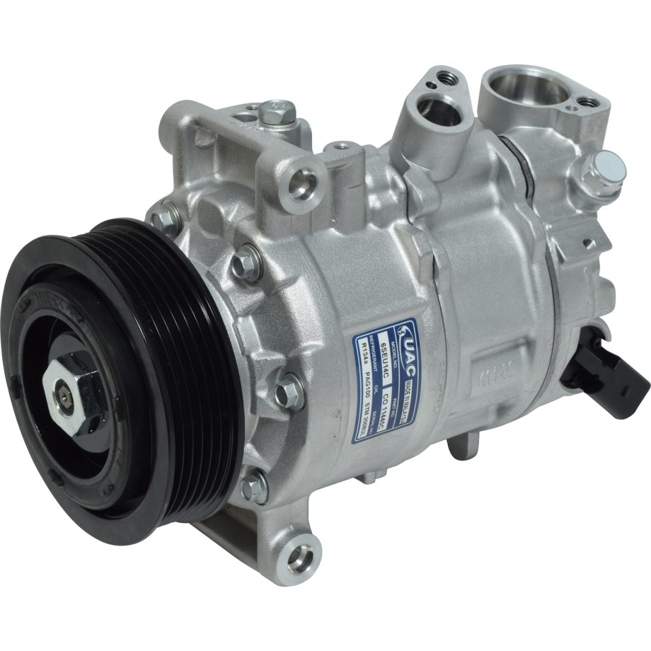 NEW AFTERMARKET 6SAS14C A/C COMPRESSOR WITH 6 POLY CLUTCH 12V