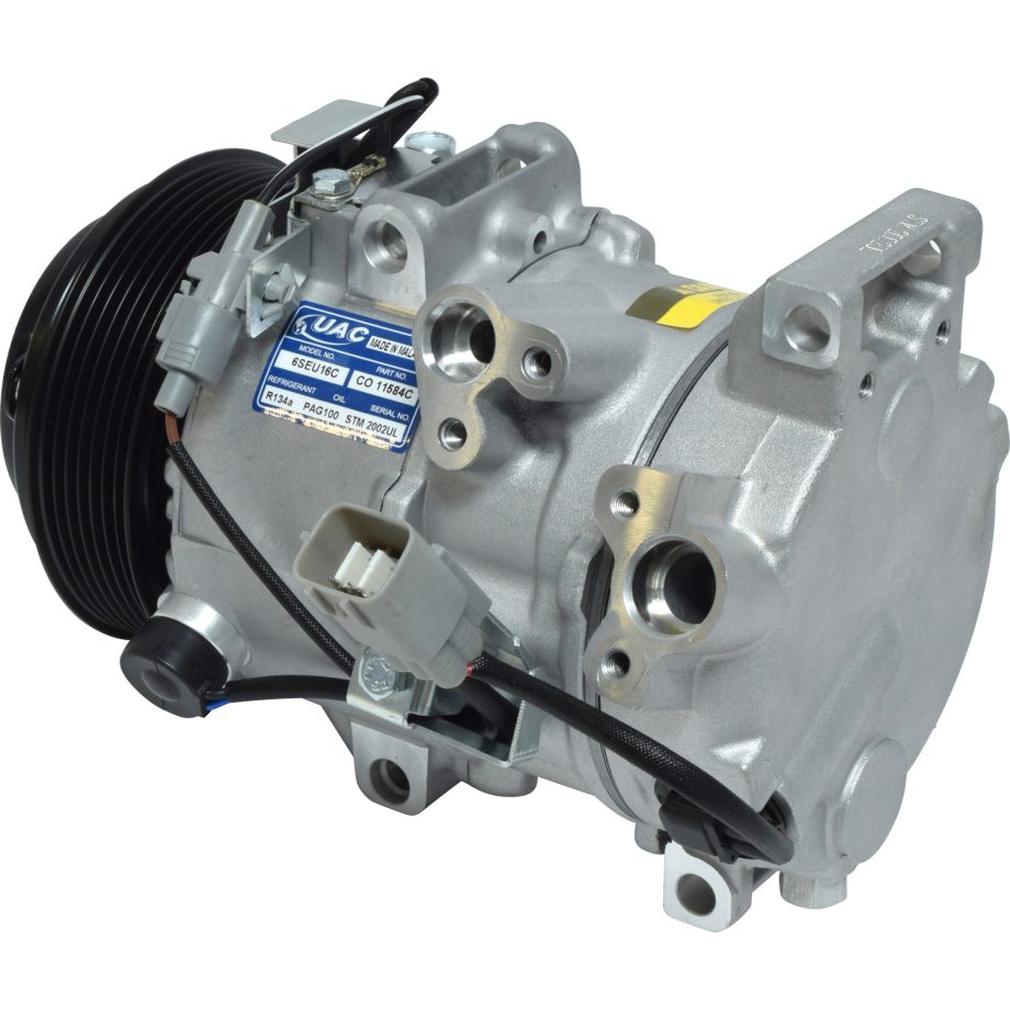 NEW AFTERMARKET 6SBU16C A/C COMPRESSOR WITH 7 POLY CLUTCH 12V