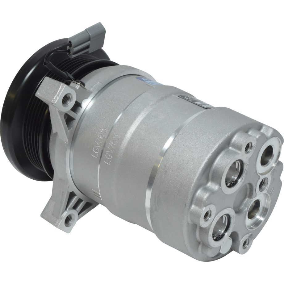 NEW AFTERMARKET HD6 A/C COMPRESSOR WITH 6 POLY CLUTCH 12V