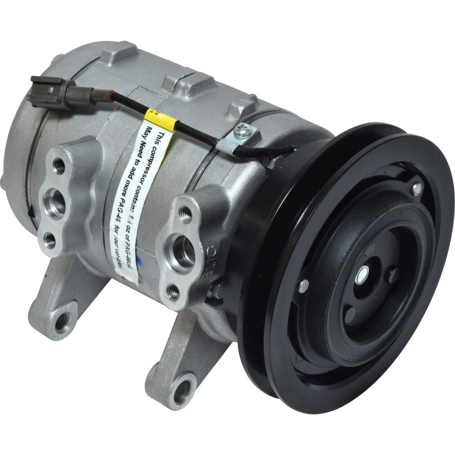 NEW AFTERMARKET DKV14C A/C COMPRESSOR WITH SINGLE GROOVE CLUTCH 12V