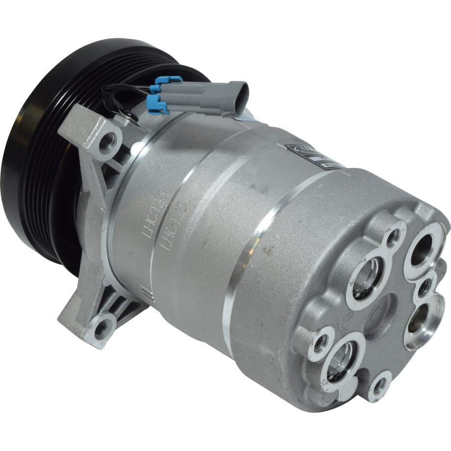 NEW AFTERMARKET HD6 A/C COMPRESSOR WITH 6 POLY CLUTCH 12V