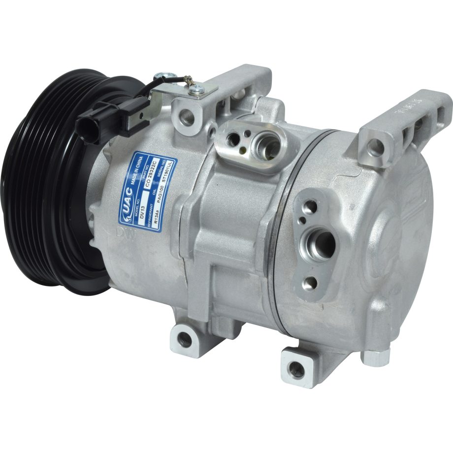 NEW AFTERMARKET DV13 A/C COMPRESSOR WITH 6 POLY CLUTCH 12V