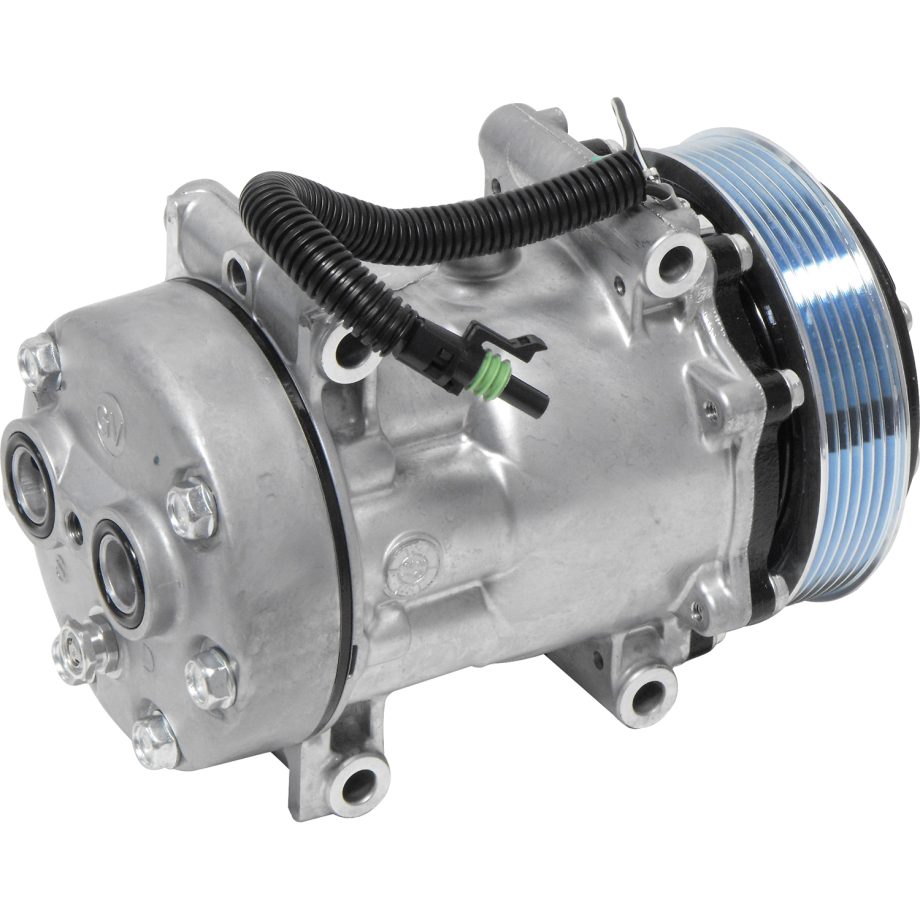 NEW OEM SANDEN SD7H15 A/C COMPRESSOR WITH 6 POLY CLUTCH 12V