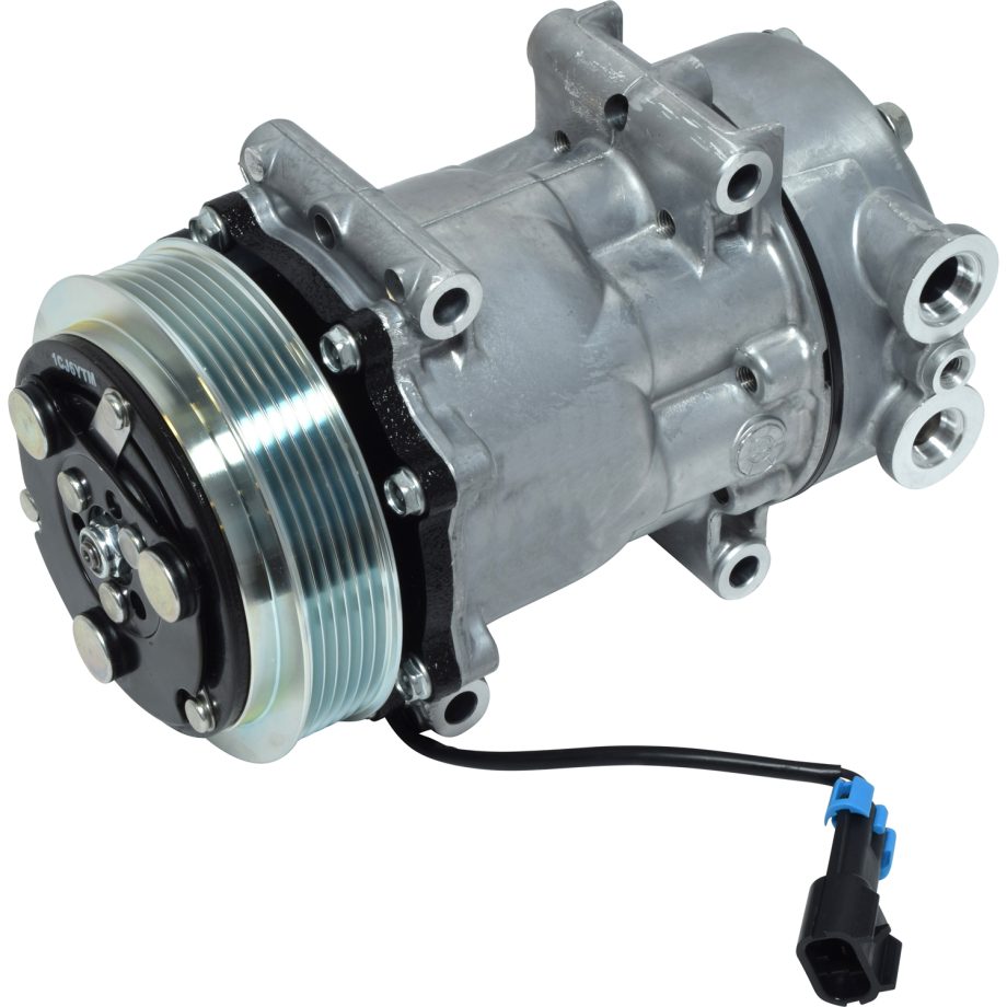 NEW OEM SANDEN SD7H15 A/C COMPRESSOR WITH 6 POLY CLUTCH 12V