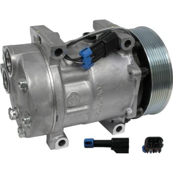 NEW OEM SANDEN SD7H15 A/C COMPRESSOR WITH 8 POLY CLUTCH 12V