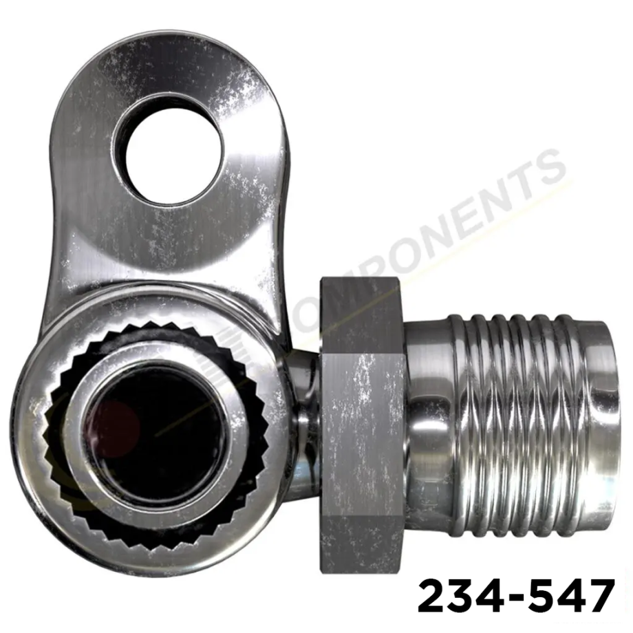 Compressor Custom Manifold Hi Side GM/Ford #8 Hose @ 3 O'clock