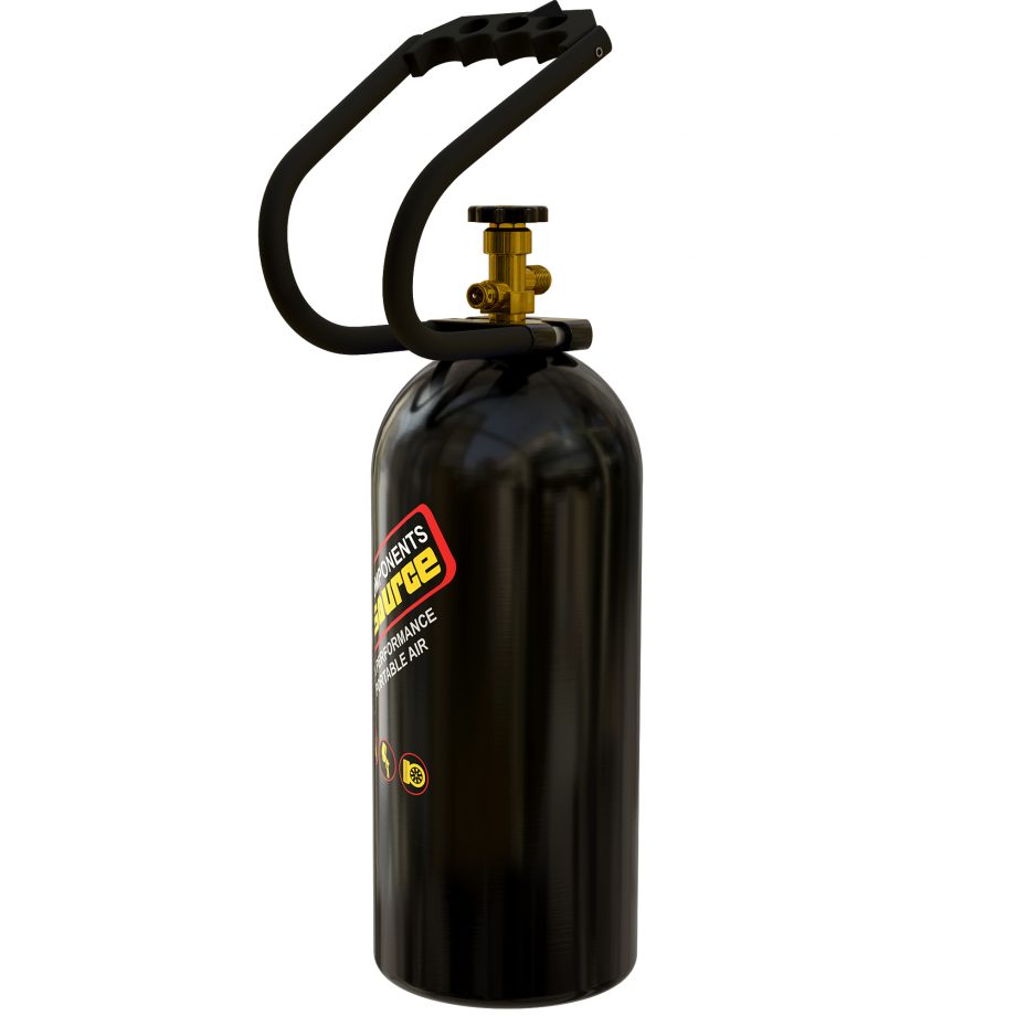 Air Source 10 Lb Liquid CO2 Cylinder With Carry Handle Black