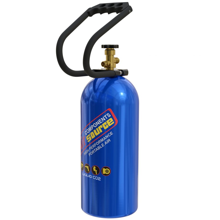 Air Source 10 Lb Liquid CO2 Cylinder With Carry Handle Blue