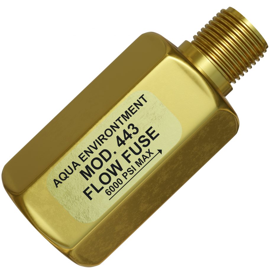 Aqua Environments Flow Fuse  6000 PSI  1/4" NPT Female  X 1/4" Male