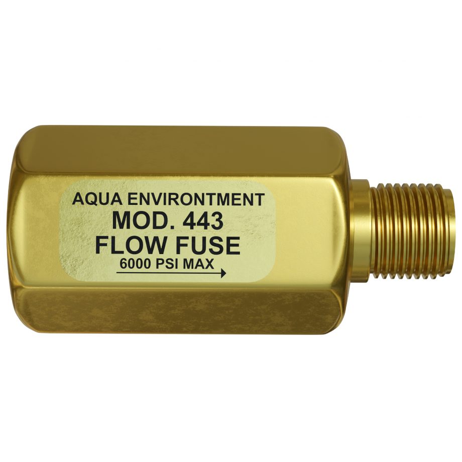 Aqua Environments Flow Fuse  6000 PSI  1/4" NPT Female  X 1/4" Male