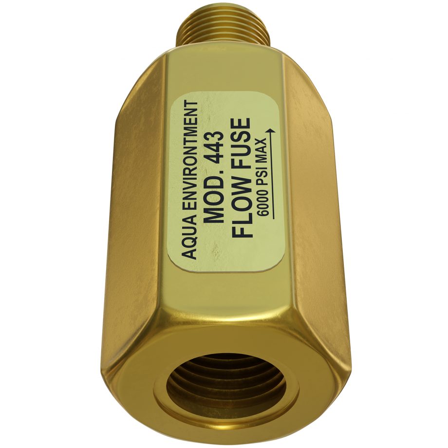 Aqua Environments Flow Fuse  6000 PSI  1/4" NPT Female  X 1/4" Male