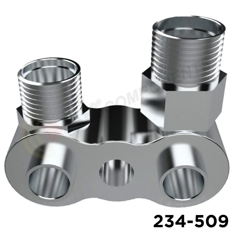 Compressor Fitting Bolt-On 12 X 10 Vertical