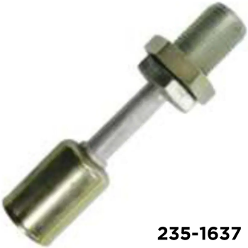 Bulkhead Beadlock Fitting Steel #10 Male Insert Oring x #10 Hose