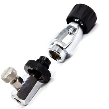 Scuba Yoke/Din Filler With Bleed Screw & HP Port