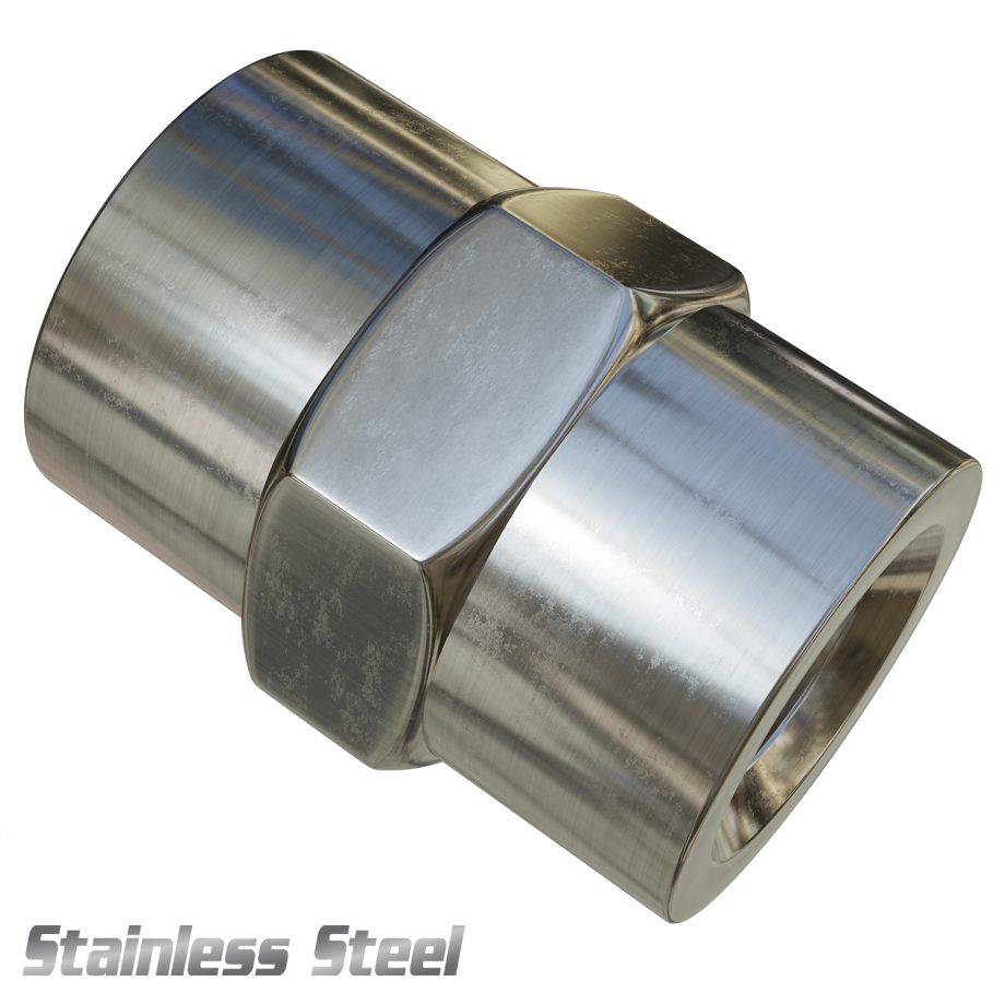 Fitting High Pressure Air 1/4" X 1/4" Female NPT (Stainless Steel)