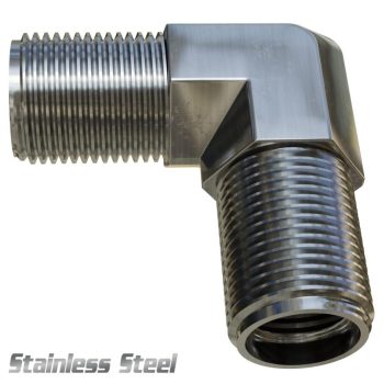 Fitting High Pressure Air 1/4" X 1/4" Male 90 Degree NPT (Stainless Steel)