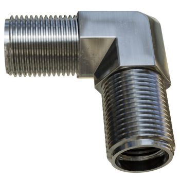 Fitting High Pressure Air 1/4" X 1/4" Male 90 Degree NPT (Steel)