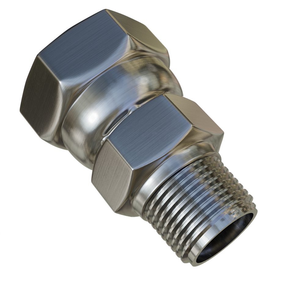 Fitting High Pressure Air 1/4" Female Swivel X 1/8" Male NPT (Steel)