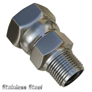 Fitting High Pressure Air 1/4" Female Swivel X 1/8" Male NPT ( Stainless Steel)