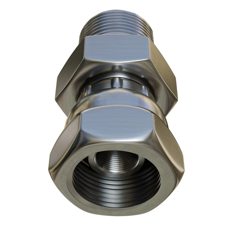 Fitting High Pressure Air 1/4" Female Swivel X 1/8" Male NPT (Steel)