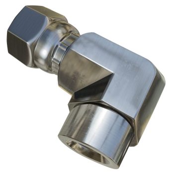 Fitting High Pressure Air 1/8" Female JIC Swivel X 1/4" Female 90 Degree NPT (Steel)