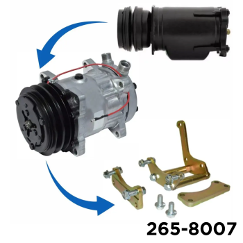Compressor Mount & Compressor Kit V Belt A/6 To Sanden Conversion