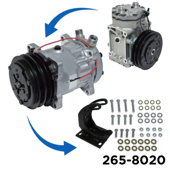 Compressor Kit  York To Sanden Conversion With Self Adjusting Hoops