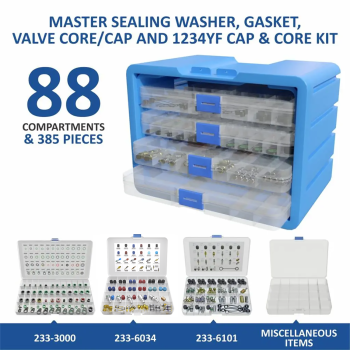 Master Sealing Washer, Gasket, Valve Core /Cap And 1234YF Cap & Core Kit