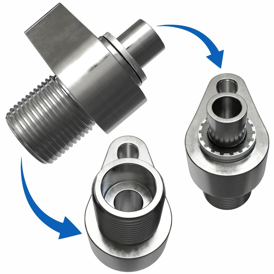 Compressor Adapter Block x Adaptor x #8 Male Insert Oring