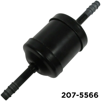 IN: #6 BARB; OUT: #6 BARB; DIA: 1.75" L: 5.69"; Filter