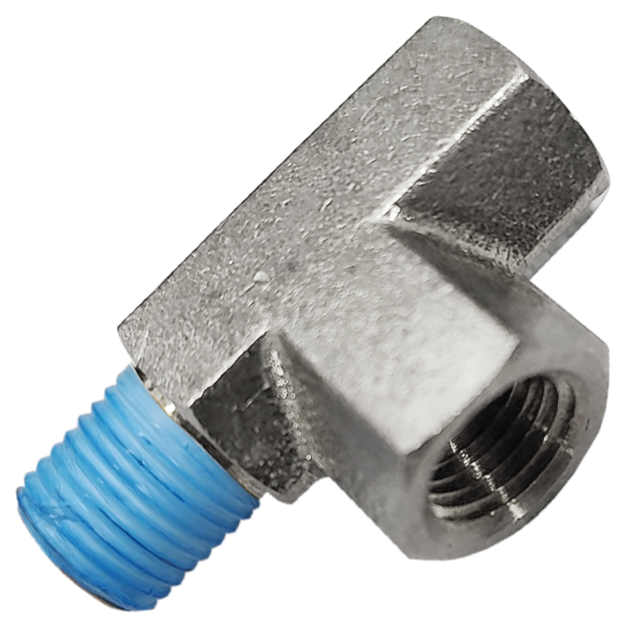 Fitting High Pressure 1/4" FM X 1/4" FM X 1/4" M MPT (Steel)