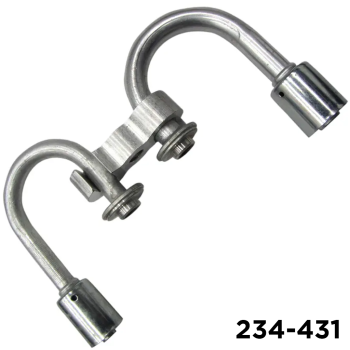 Compressor Fitting Manifold 180 Deg #8 x #12 GM Double Swivel