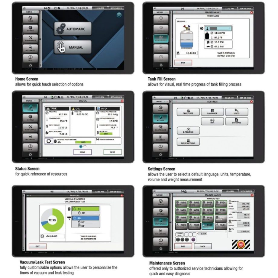 Mastercool R1234yF 4100 Commander Automatic & Hybrid RRR Machine (110V)