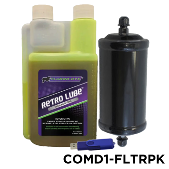 Mastercool Commander 4000/4100 9873 Recovery/Recycling Filter With Fluoro-Dye 1234 Retro Lube