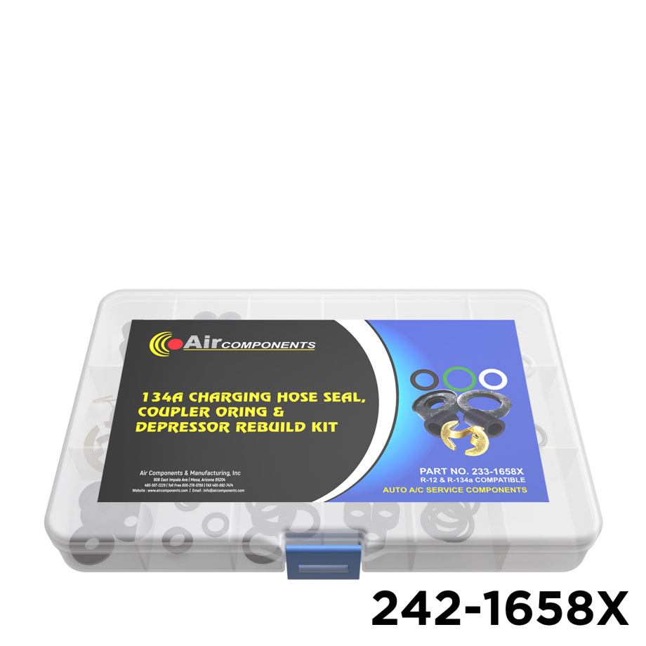 A/C Charging Hose Seal, Coupler Oring & Depressor Rebuild Kit
