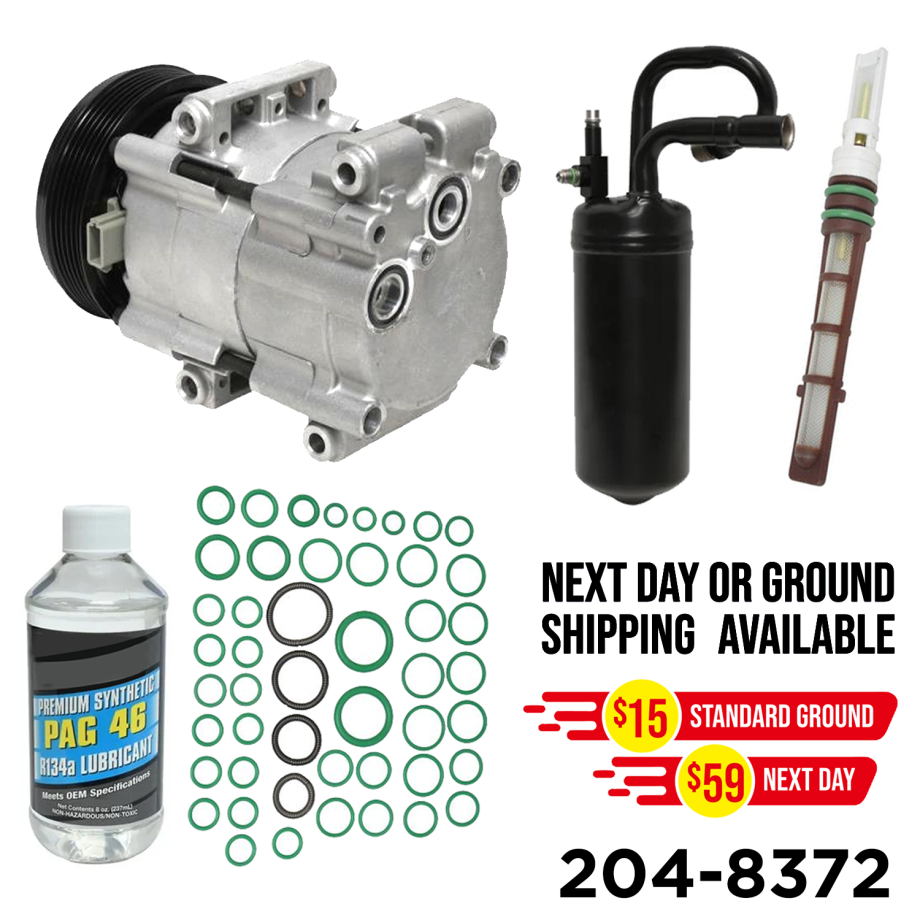 A/C Compressor Replacement Kit for 4.0L V6 & 3.0L V6 Ford Ranger, Explorer & Mazda Pickups