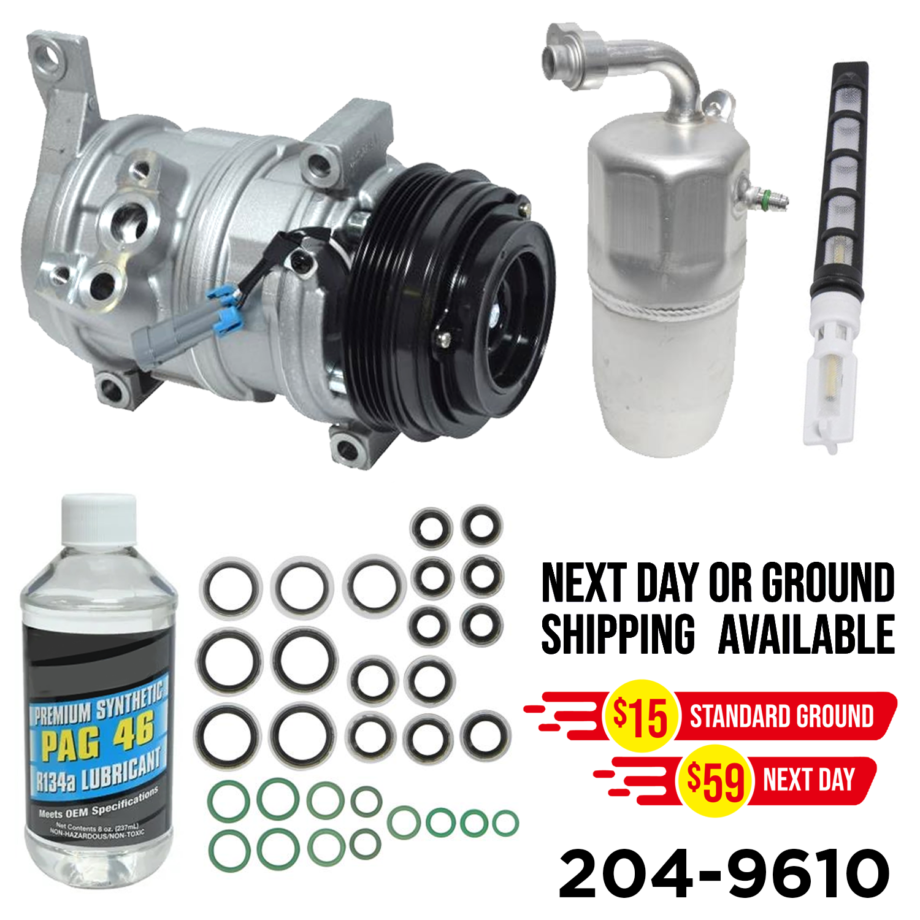 A/C Compressor Kit for Chevy Silverado, GMC Sierra, Cadillac Escalade ...