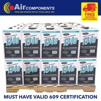 Import 134A Refrigerant Pallet Price $209 Per 30lb Cylinder (FREE SHIPPING)