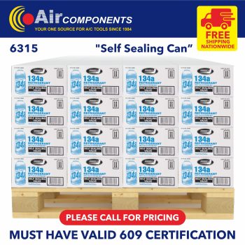 134A Refrigerant 12oz Cans Pallet Price $7.49 Per Can (FREE SHIPPING)