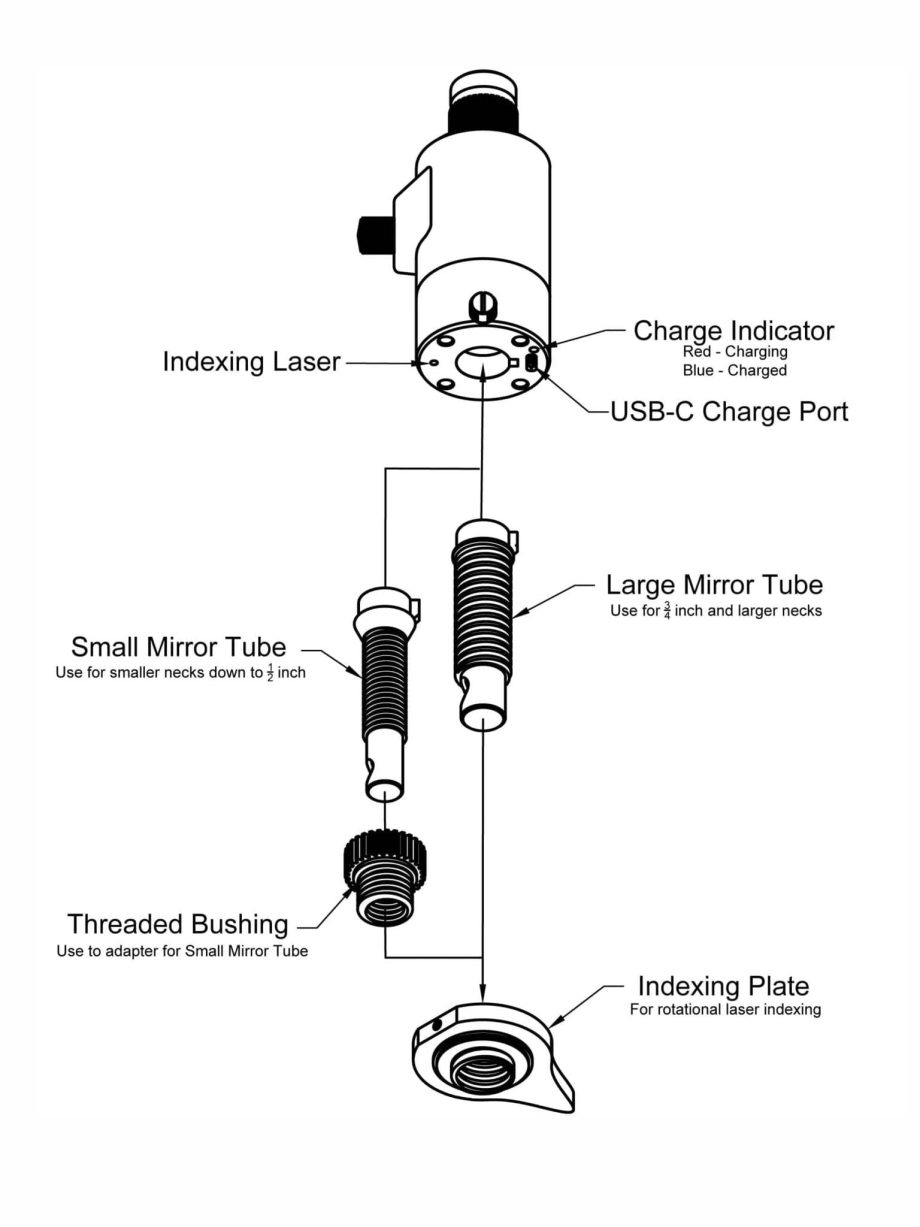 Tech Tools Visual Inspection Cylinder Thread Viewer