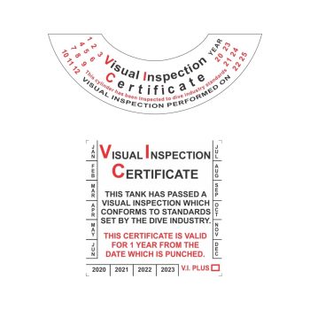 Tech Tools Visual Inspection Label Air Cylinder (Requires Visual Inspection Certificate)