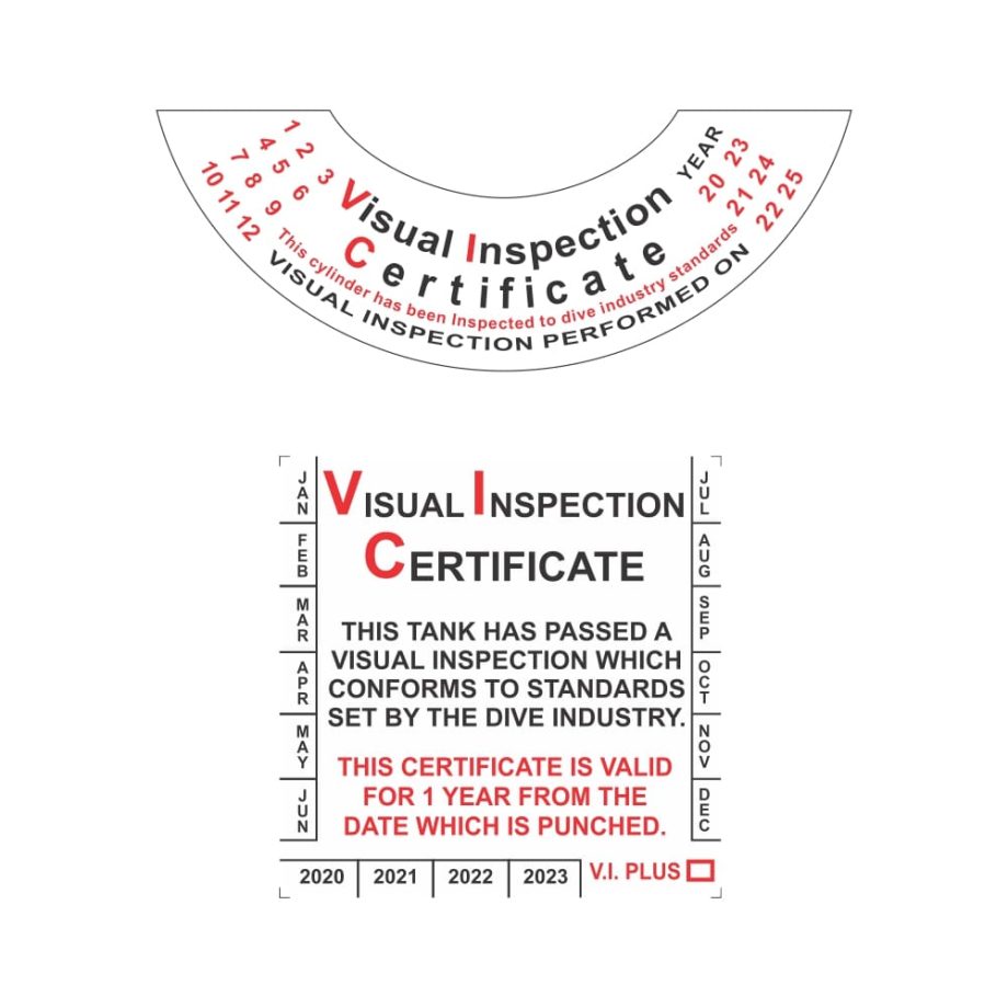 Tech Tools Visual Inspection Label Air Cylinder (Requires Visual Inspection Certificate)