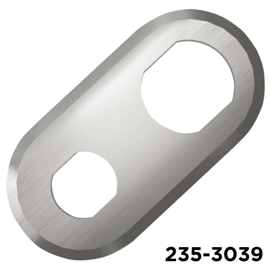 Bulkhead Fitting Plate Only #6 & #10 Rectangle 2 Hole